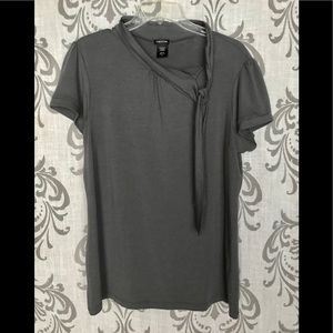 Maurices short sleeve dark gray womens blouse XL